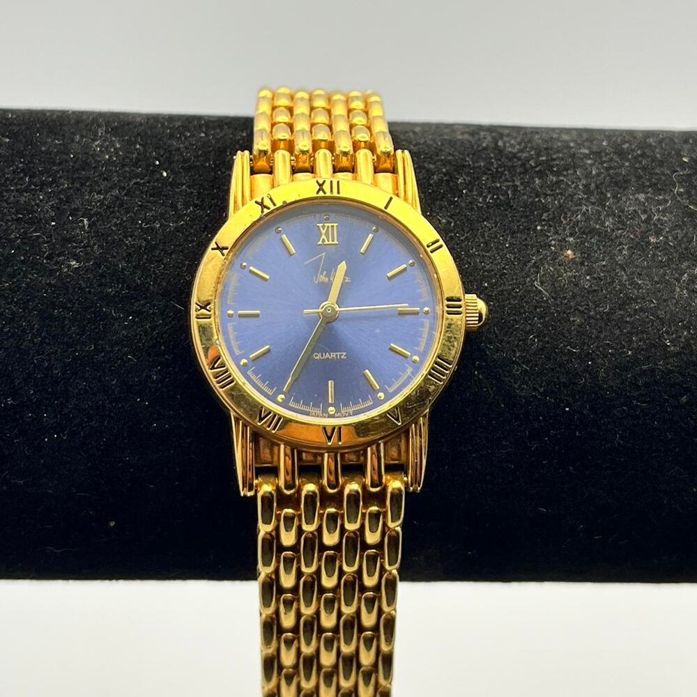 Vintage Gold & Blue Men's Watch